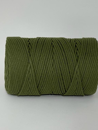 Algodón Torcido 4mm Verde  Macramé Artesanías Decoración