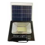 Reflector Led Solar 150w  Luz Blanca Con Panel Solar