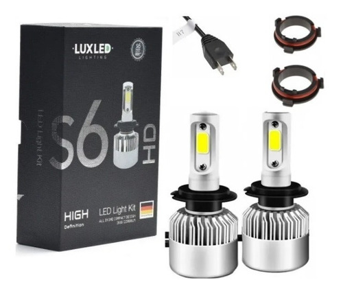 Led Cree H7 Luz Baja S6 + Adaptador Voyage Optica Arteb 12v