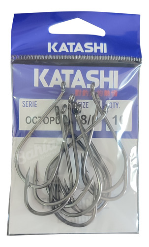 Anzuelo Tech Katashi Octopus N°8/0 Serie 9950 Pata Corta