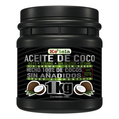 Aceite De Coco 1 Kilo, Ke´tela, Vegano, Keto | MercadoLibre