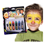 Kit Lápiz Crayon Para Niños Pinta Cara Maquillaje Artístico