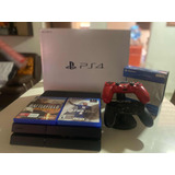 Playstation 4 De 500gb Con 2 Controles Y 2 Juegos Físicos