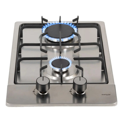 Parrilla De Gas 2 Quemadores Acero Inoxidable 31cm Eurogar Eu2ai Color Plateado | Envío gratis