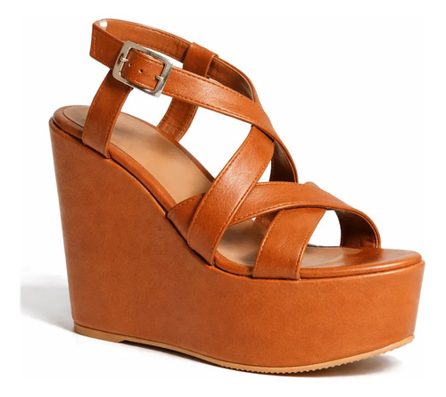 Zapatillas Sandalia De Dama Bik4503 Plataforma Tacon Corrido