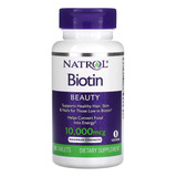  Biotina, Natrol, Força Máxima, 10.000 Mcg, 100comprimidos