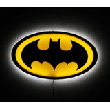 Cartel Luminoso Led Logo Batman Dc Comic Deco Bar