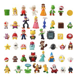 48pcs/set Super Bros Mini Acción Figura Modelo Juguete