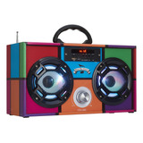 Wireless Express - Mini Boombox Con Altavoces Led, Altavoz B