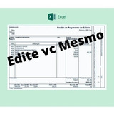 Holerite Excel 100% Editável Frete Grátis Envio Imediato