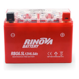 Bateria De Gel Para Motocicleta 12v 6.5ah Rinova
