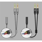 Adaptador P2 X P3 Para Pc Fone E Microfone Duplo Reforçado