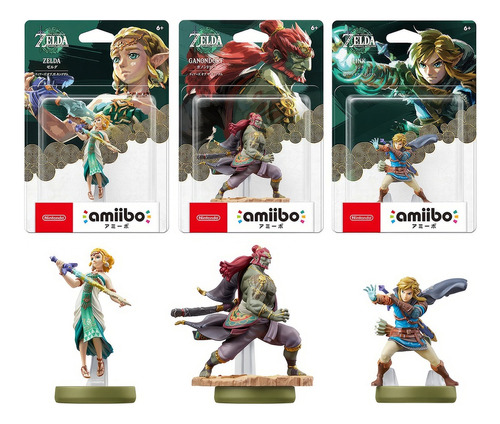 Link, Ganondorf Y Zelda Tears Of The Kingdom Amiibo Nintendo