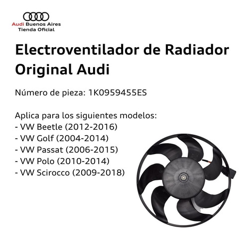 Electroventilador De Radiador Audi A1 Sportback 2014 Al 2021 Foto 3
