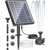 Biling Fuente De Agua Solar Para Bano De Pajaros, Kit De Pan