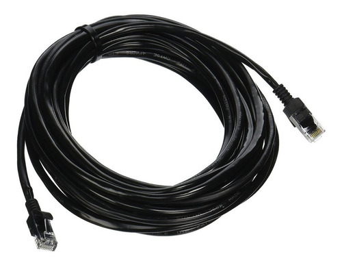 Cable De Red Patch Cord 50cm Cat6 Utp Negro Reguvolt