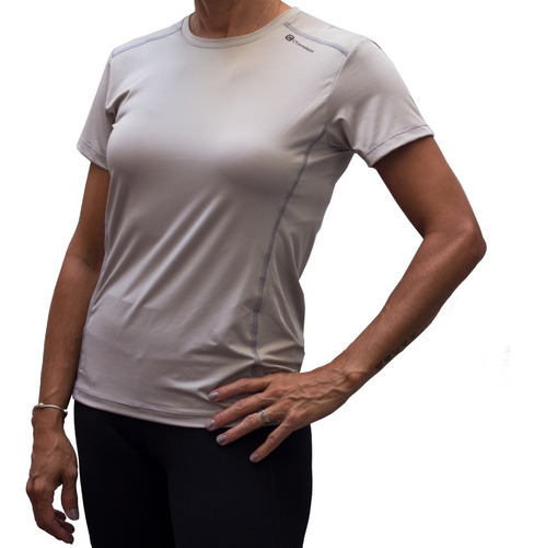 Remera Deportiva Mujer Liviana Manga Corta Running Lycra