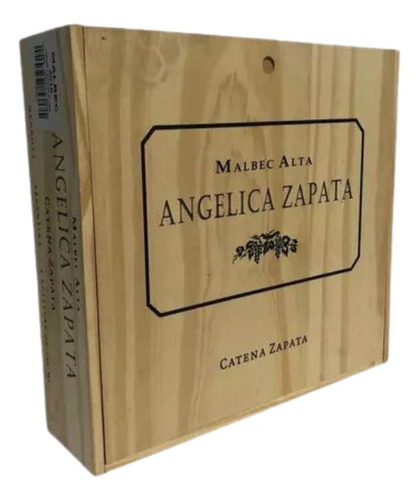 Angélica Zapata Malbec Caja De Madera Original Estuche Vino