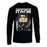 Camiseta Itachi Uchiha Narut Mang Larga Camibuso Sueter Geek