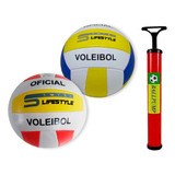 Kit Bola De Voleibol + Bomba Para Encher