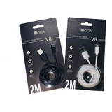 5 Cable 2 Metros V8 1hora/stela Carga Rapida