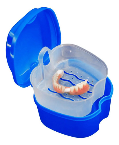 Caja De Baño Para Dentaduras Postizas, Funda Para Dientes Po