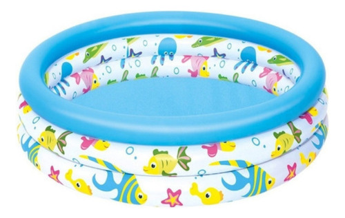 Pileta Bestway Inflable Redonda Fondo De Mar 1,22 Cm X 25 Cm