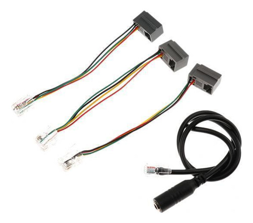 Cable 4p4c Rj9 3 Piezas