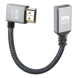 Gintooyun Cable De Extensión Hdmi De 90 Grados Soporte De Ca