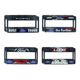 Par Marco Porta Placas Impreso Ford Auto Camioneta Lobo 4x4f