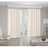 Cortinas De Ambiente Rústicas Largas Dos Paños 140x 250 C/u 