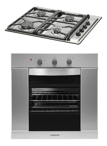 Combo16 Gas Longvie Horno H1900xf + Anafe A6600rxf