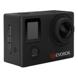 Camara Deportiva Evorok Adventure Ii 4k/sumergible/accesorio Color Negro