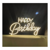 Cartel Neon Happy Birthday