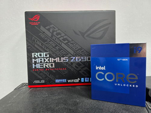 Combo Intel Core I9 12900k + Z690 Asus Rog Hero Ddr5
