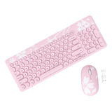 Mytrix Cute Sakura Pink Combo Mouse Y Teclado Inalámbrico, Y