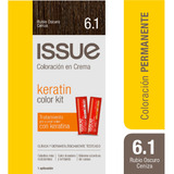  Issue Kit Tintura En Crema Keratin Color Tono 6.1 Rubio Oscuro Ceniza