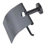 Porta Papel Higienico De Aluminio Negro -marca Bof