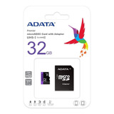 Memoria Micro Sd Hc 32 Gb Adata Clase 10 Ush-i