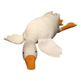 Peluche Muñeco Almohada Ganso Blanco Grande 50cm