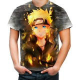 Camiseta Camisa Naruto Uzumaki Anime Mangá Classico Moda 2