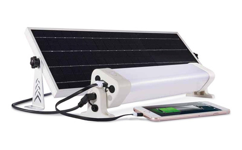 Tubo Led Solar 12w 36cm Con Panel Solar