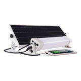 Tubo Led Solar 12w 36cm Con Panel Solar