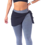 Tapa Bumbum De Amarrar Saia Fitness Vest Legging Academia