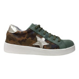 Zapatillas Sneakers Mujer Urbana Cuero Vacuno Moda - Modena