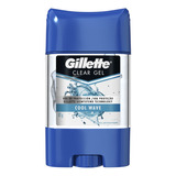 Clear Gel Antitranspirante En Barra Gillette Cool Wave 82gr