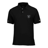 Camiseta Tipo Polo Nfl Raider Logo Php