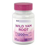 Wild Yam Root 1200mg 100cap Raíz Ñame Silvestre Salud Mujer