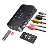 Adaptador Bluetooth De Audio 0.138 in Aux Rca Spdif