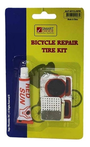 Kit Para Reparar Bicicletas Pegamento + 4 Parches P/ Camaras